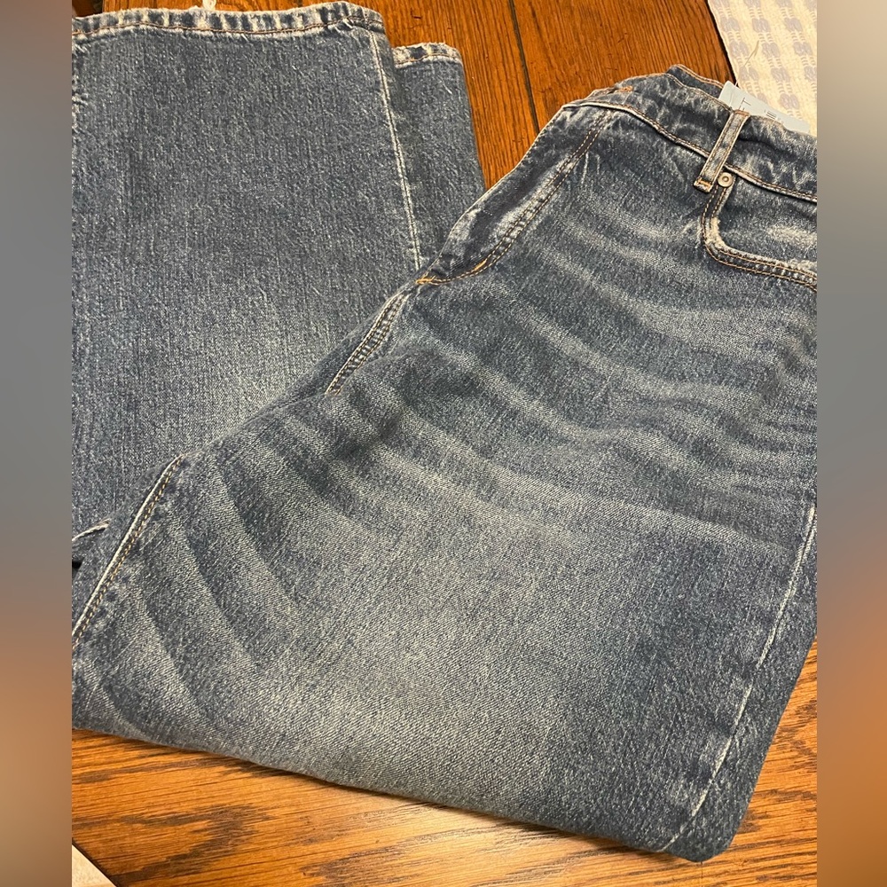 LOFT Ann Taylor NWT Sz 14 32 in Denim High Crop Jeans Petite